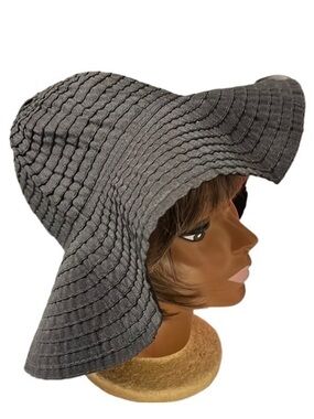 CHOTTIES Black Packable Wide Brimmed Sun Hat